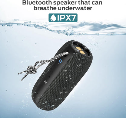 S320 Bluetooth Speaker, 40W True Wireless,360° Stereo Sound Effect,IPX7 Waterproof, 32 Hour Playing Time,Suitable for Outdoor Portable Speaker,Black.
