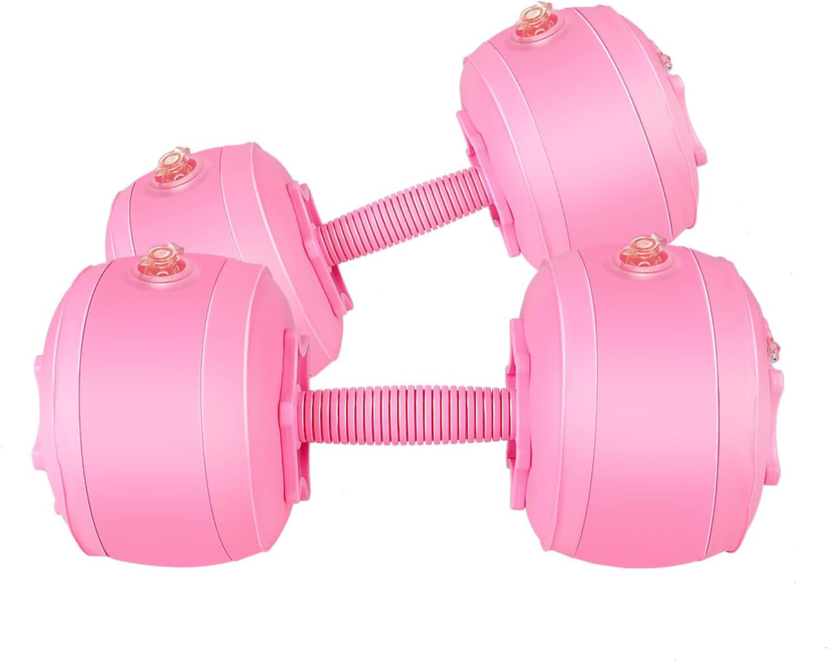 Travel Weights Water Filled Dumbbell Set of 2,6LB Hand Weights for Women at Home Gym Exercise Training