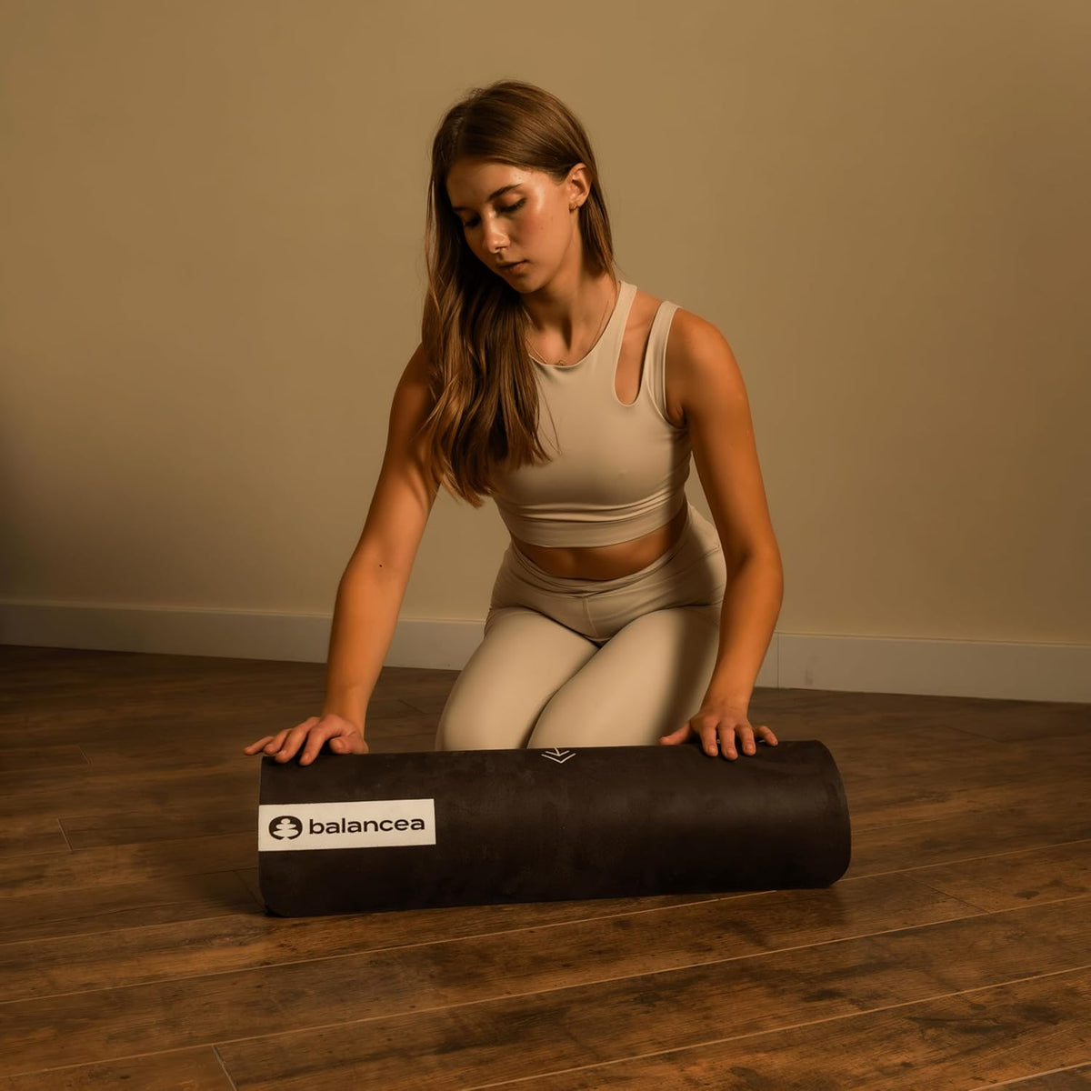 Yoga Mat With Strap 5mm Non Slip Suede & TPE - Eco-Friendly Fitness & Exercise Mat for Home Gym, Pilates, Hot Yoga, and Meditation - Lightweight Durable 72 x 24 inch Workout Mat for Women, Men