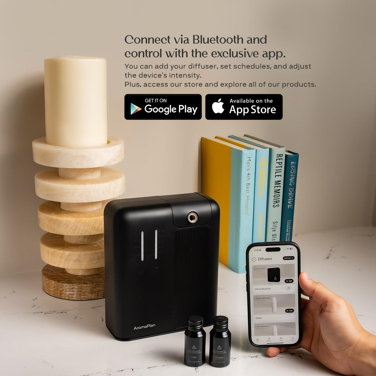 Smart Scent Diffuser Whole House + 2 Scents – 5 Star Hotel, Cold Air
