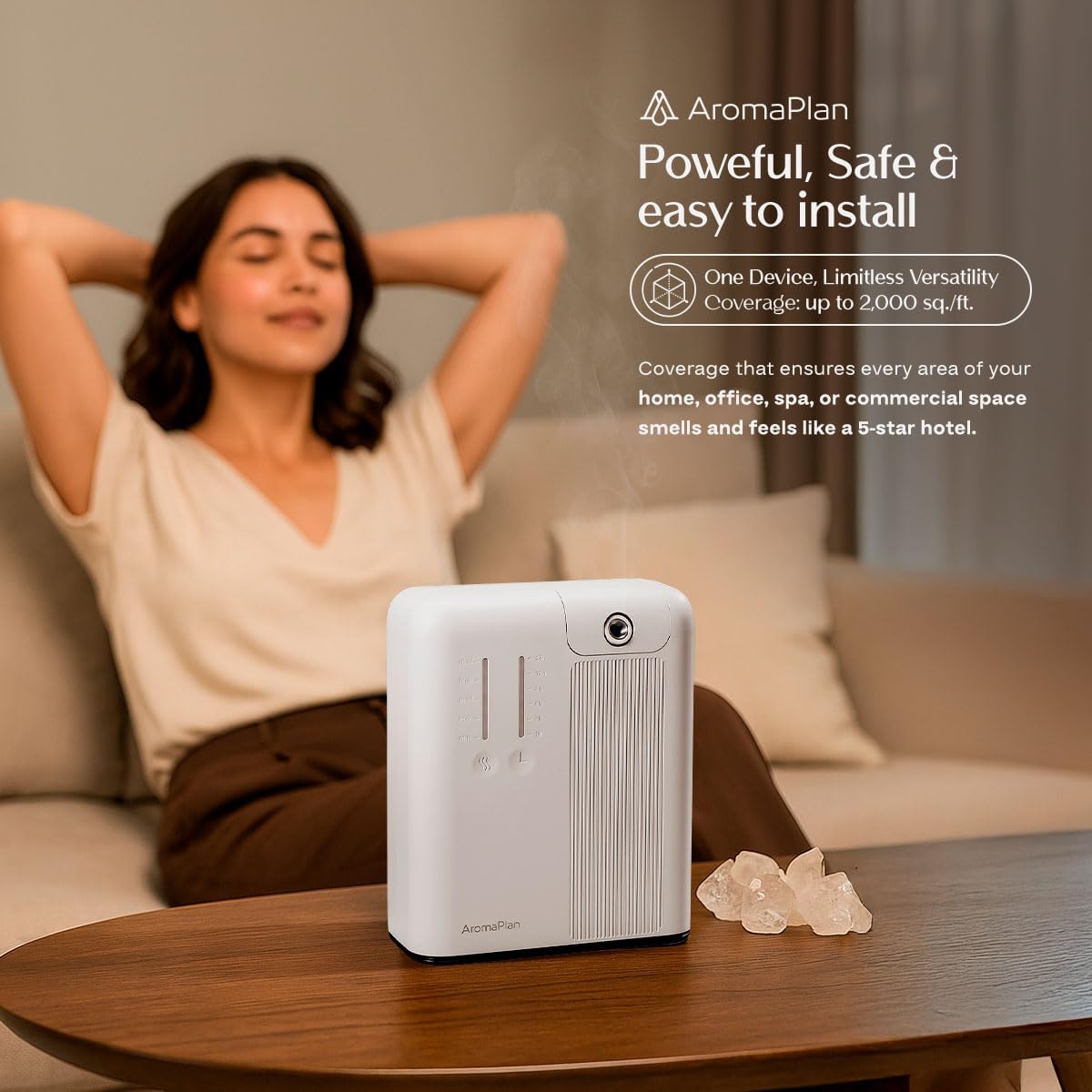 Smart Scent Diffuser Whole House + 2 Scents – 5 Star Hotel, Cold Air
