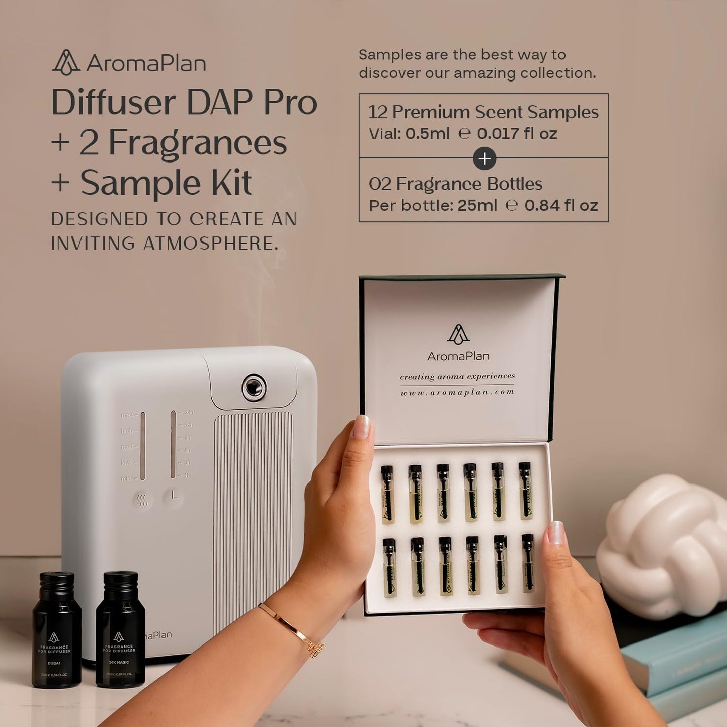 Smart Scent Diffuser Whole House + 2 Scents – 5 Star Hotel, Cold Air