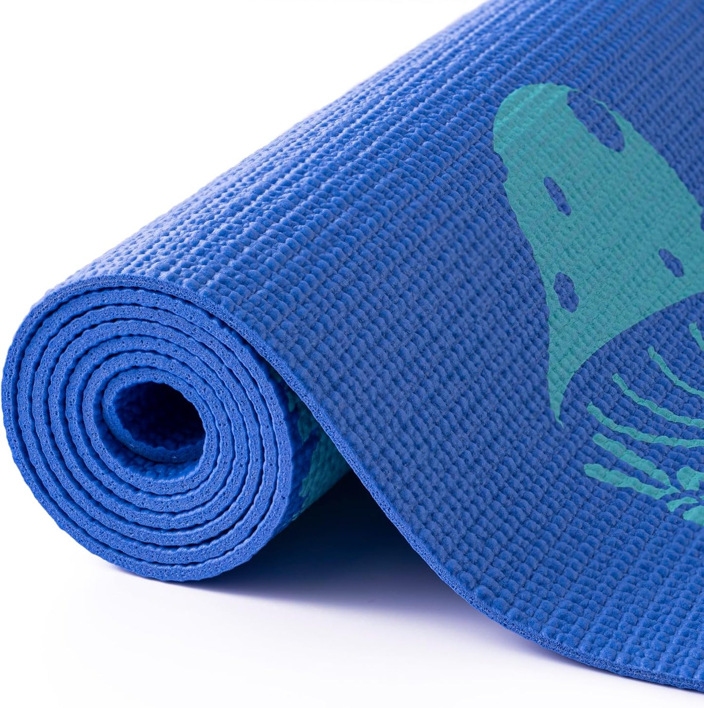 Silk Print Kids Yoga Mat,Non-Slip Yoga Mat for Childrens Exercise, Fitness, Yoga and Mindfulness Lightweight, Easy Clean Play Mat for Girls and Boys