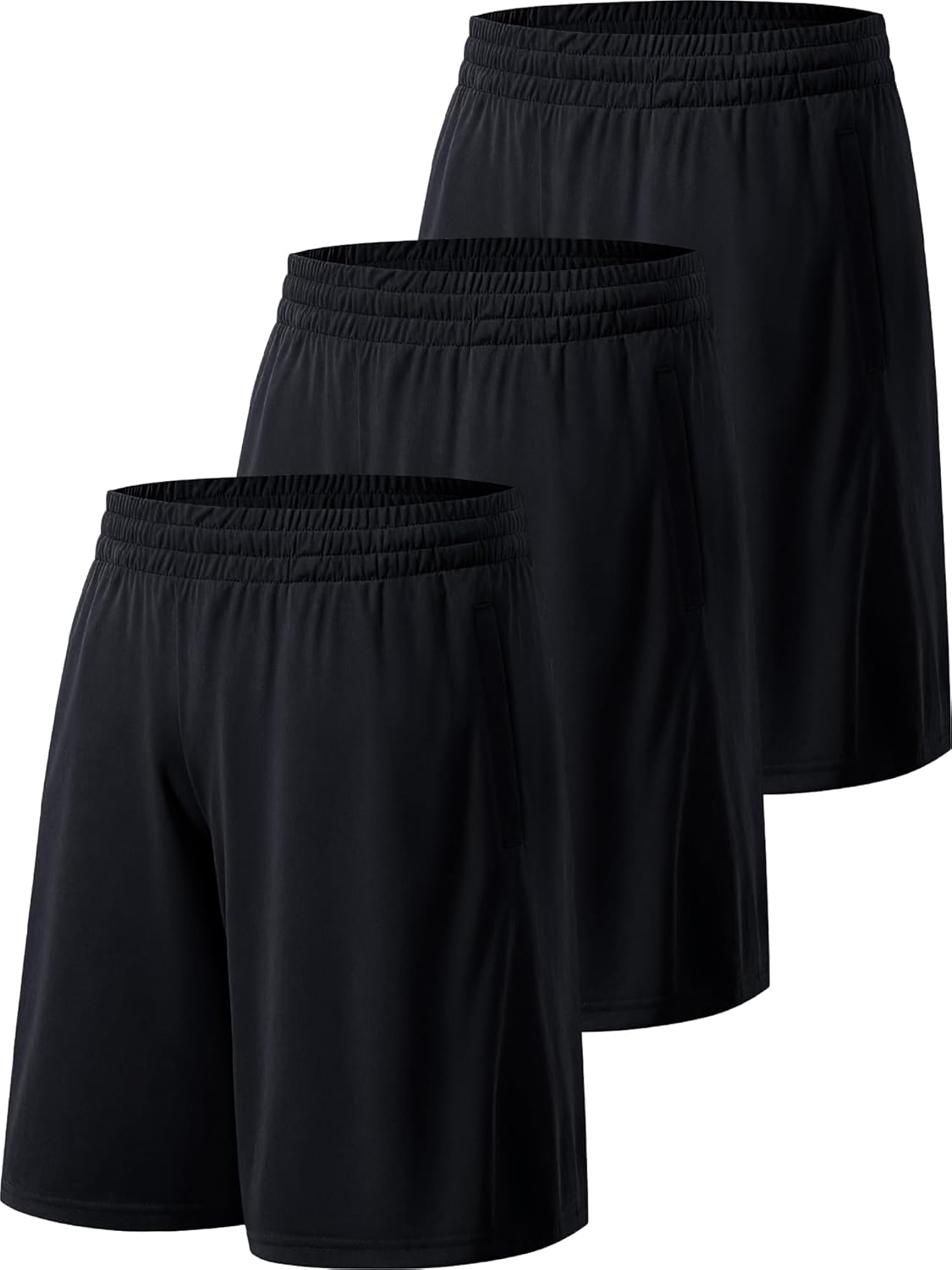 Men's Athletic Shorts with Pockets and Elastic Waistband Quick Dry Activewear Workout Shorts for Men