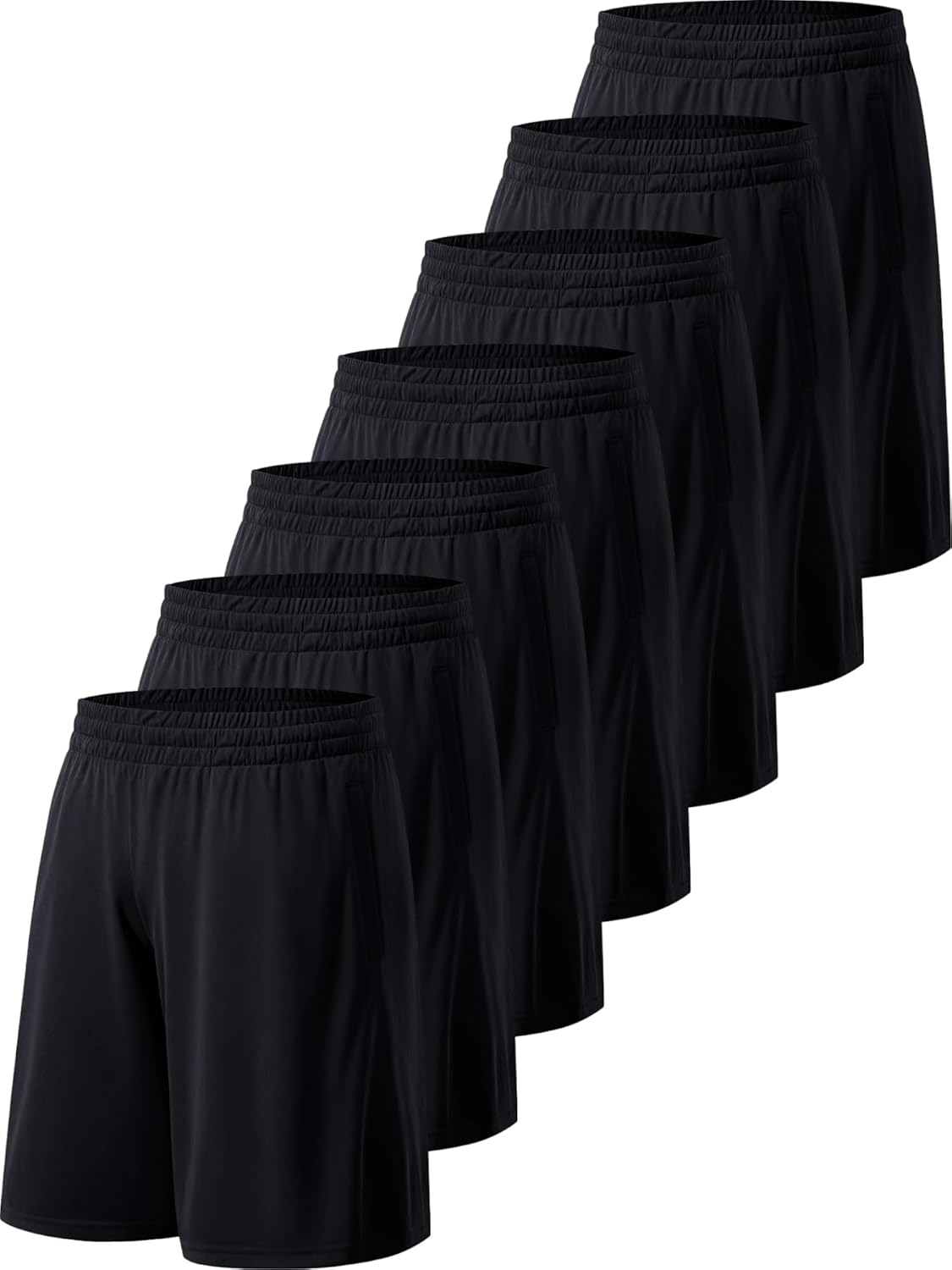 Men's Athletic Shorts with Pockets and Elastic Waistband Quick Dry Activewear Workout Shorts for Men