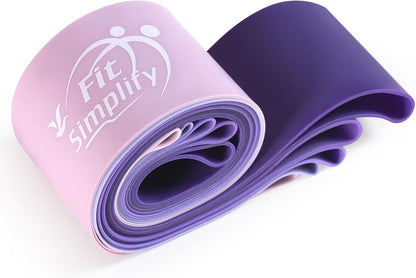 Resistance Loop Exercise Bands with Instruction Guide and Carry Bag, Set of 5