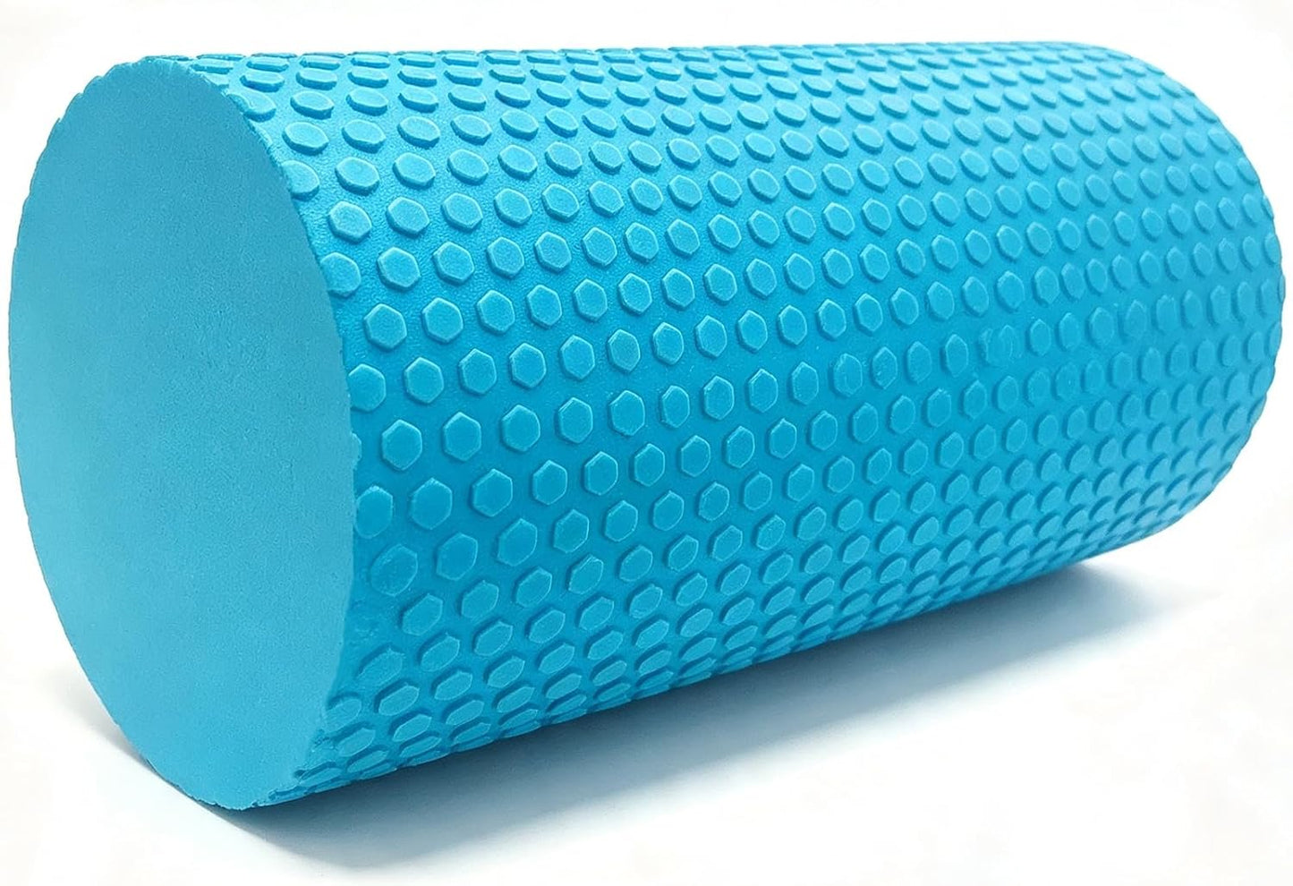 Hard Travel Size Back Roller, High Density Foam Roller for Back Stretching, Physical Therapy, Yoga, Pilates, Post Workout Muscle Recuperation, 12" X 4" Round (Black)