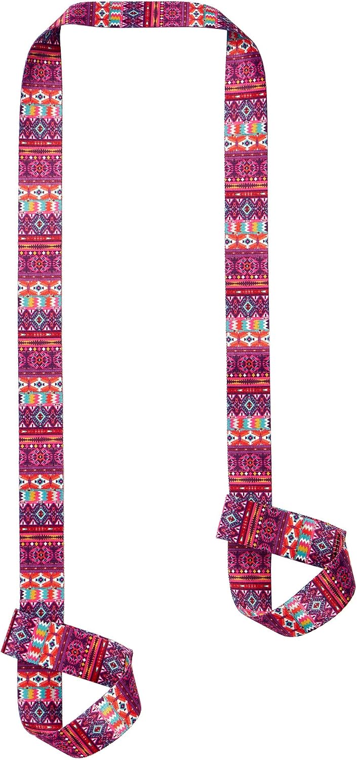 Yoga Mat Strap, Adjustable Durable Yoga Mat Carrier & Stretching Strap, Multiple Color Choices