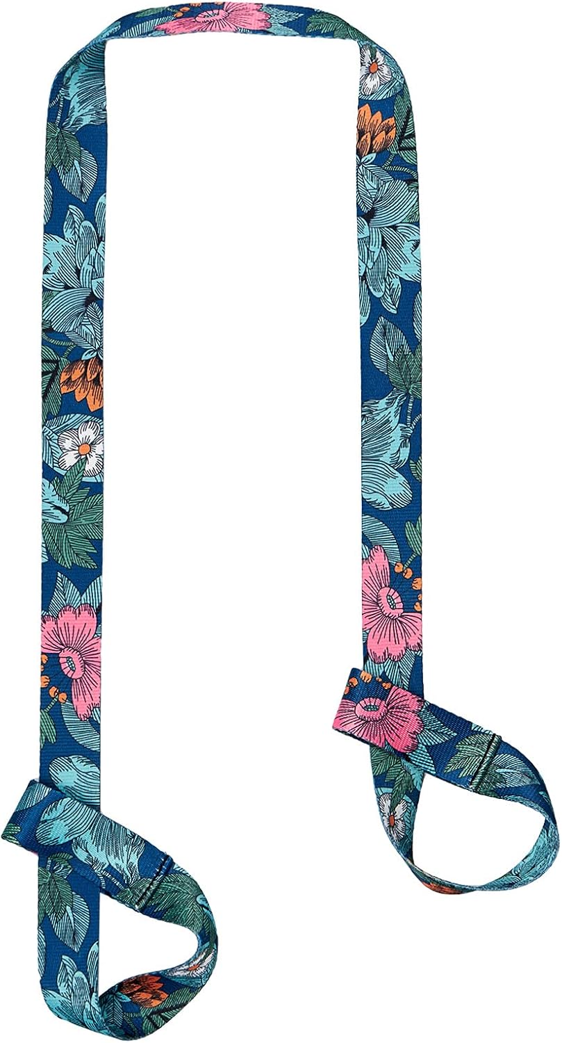 Yoga Mat Strap, Adjustable Durable Yoga Mat Carrier & Stretching Strap, Multiple Color Choices