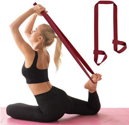 Yoga Mat Strap, Adjustable Durable Yoga Mat Carrier & Stretching Strap, Multiple Color Choices