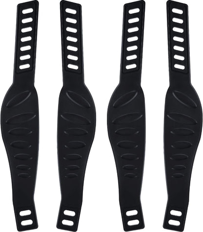 2 Pairs Exercise Bike Pedal Straps, Widened Straps 2.24 x 12.99 in | Adjustable Buckle, Non Slip Grip, for Exercise Cycle Home or Gym, Secure Foot Hold