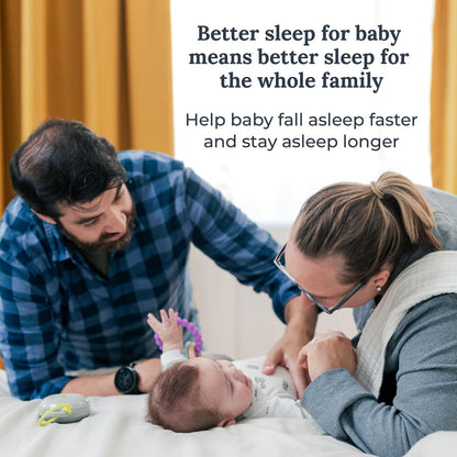 Hushh Portable White Noise Sound Machine for Baby, 3 Soothing Natural Sounds with Volume Control, Compact Size, Noise Canceling for Sleep Aid, Office Privacy, & Meditation, Registry Gift