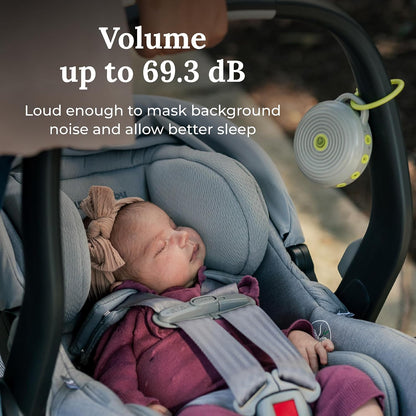 Hushh Portable White Noise Sound Machine for Baby, 3 Soothing Natural Sounds with Volume Control, Compact Size, Noise Canceling for Sleep Aid, Office Privacy, & Meditation, Registry Gift