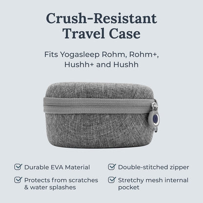 Hushh Portable White Noise Sound Machine for Baby, 3 Soothing Natural Sounds with Volume Control, Compact Size, Noise Canceling for Sleep Aid, Office Privacy, & Meditation, Registry Gift