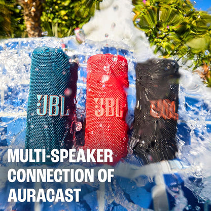 Grip - Compact Bluetooth Speaker with Bold Pro Sound and Ambient Light, up to 14 Hours of Playtime, Water, Dust and Drop-Proof (IP68), & Multi-Speaker Connection with Auracast™ (Pink)
