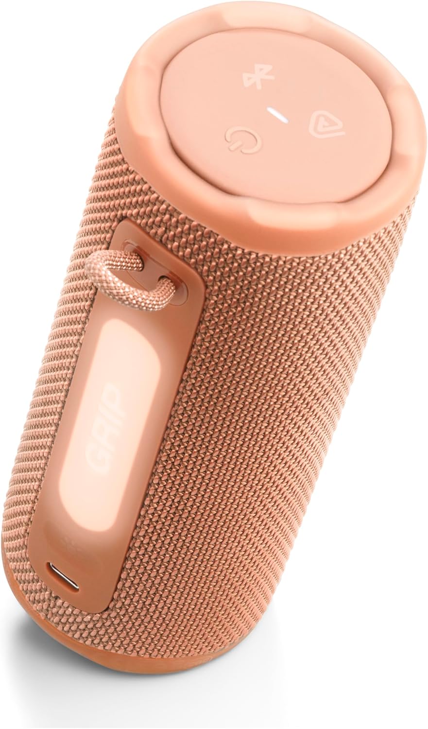 Grip - Compact Bluetooth Speaker with Bold Pro Sound and Ambient Light, up to 14 Hours of Playtime, Water, Dust and Drop-Proof (IP68), & Multi-Speaker Connection with Auracast™ (Pink)
