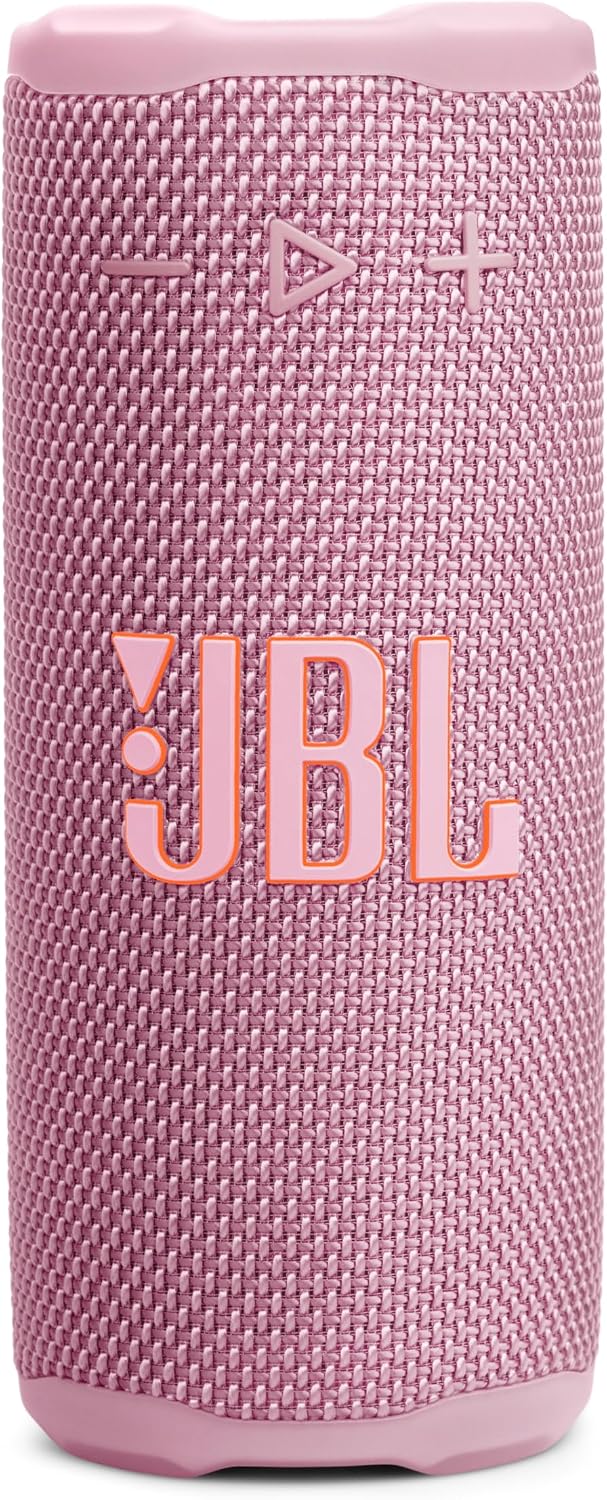 Grip - Compact Bluetooth Speaker with Bold Pro Sound and Ambient Light, up to 14 Hours of Playtime, Water, Dust and Drop-Proof (IP68), & Multi-Speaker Connection with Auracast™ (Pink)