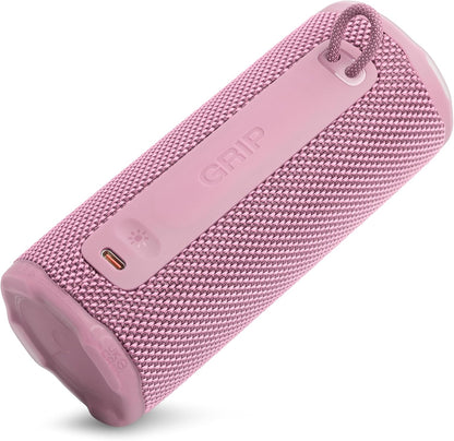 Grip - Compact Bluetooth Speaker with Bold Pro Sound and Ambient Light, up to 14 Hours of Playtime, Water, Dust and Drop-Proof (IP68), & Multi-Speaker Connection with Auracast™ (Pink)