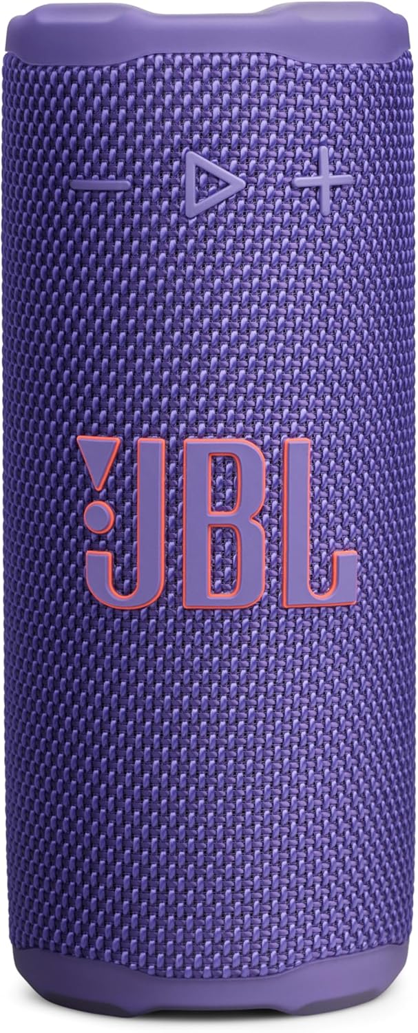Grip - Compact Bluetooth Speaker with Bold Pro Sound and Ambient Light, up to 14 Hours of Playtime, Water, Dust and Drop-Proof (IP68), & Multi-Speaker Connection with Auracast™ (Pink)