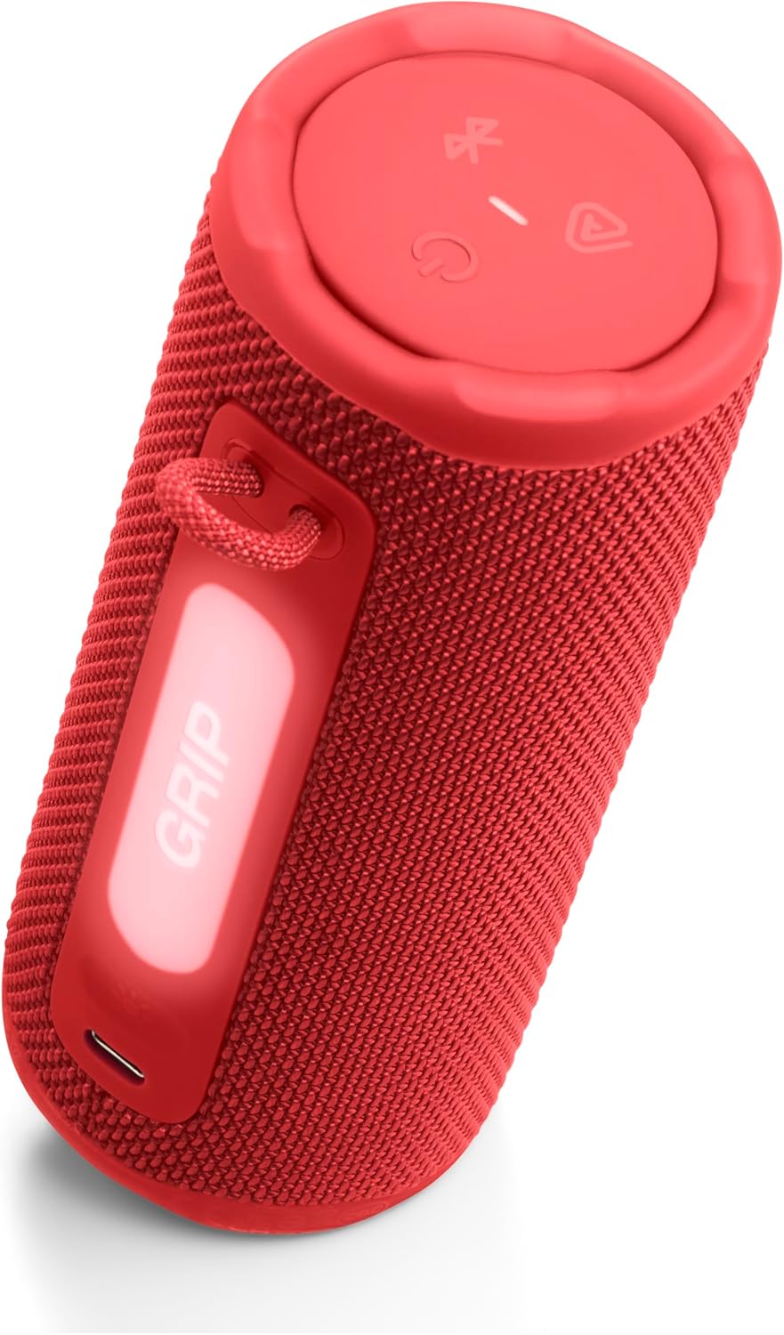 Grip - Compact Bluetooth Speaker with Bold Pro Sound and Ambient Light, up to 14 Hours of Playtime, Water, Dust and Drop-Proof (IP68), & Multi-Speaker Connection with Auracast™ (Pink)