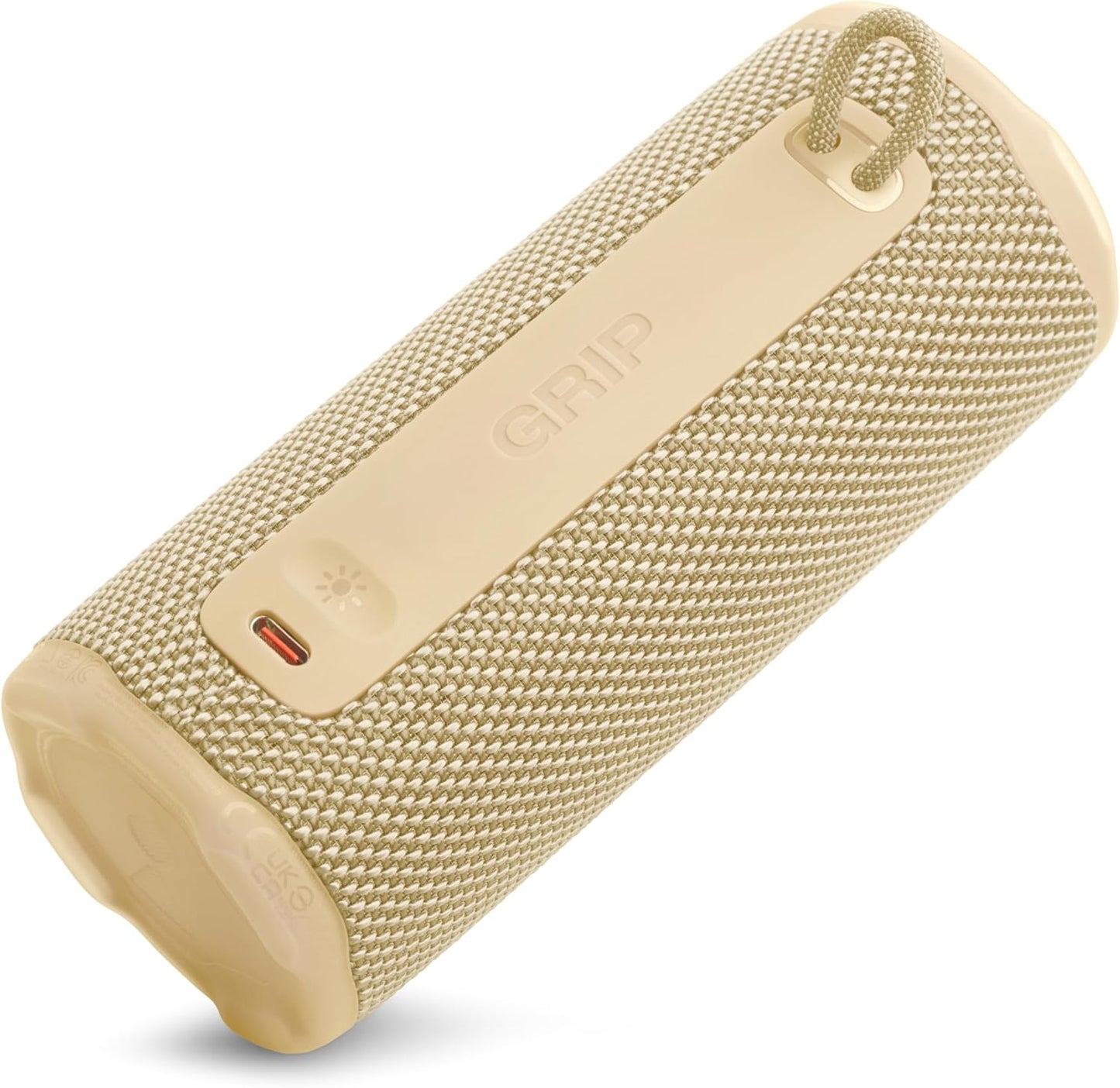 Grip - Compact Bluetooth Speaker with Bold Pro Sound and Ambient Light, up to 14 Hours of Playtime, Water, Dust and Drop-Proof (IP68), & Multi-Speaker Connection with Auracast™ (Pink)