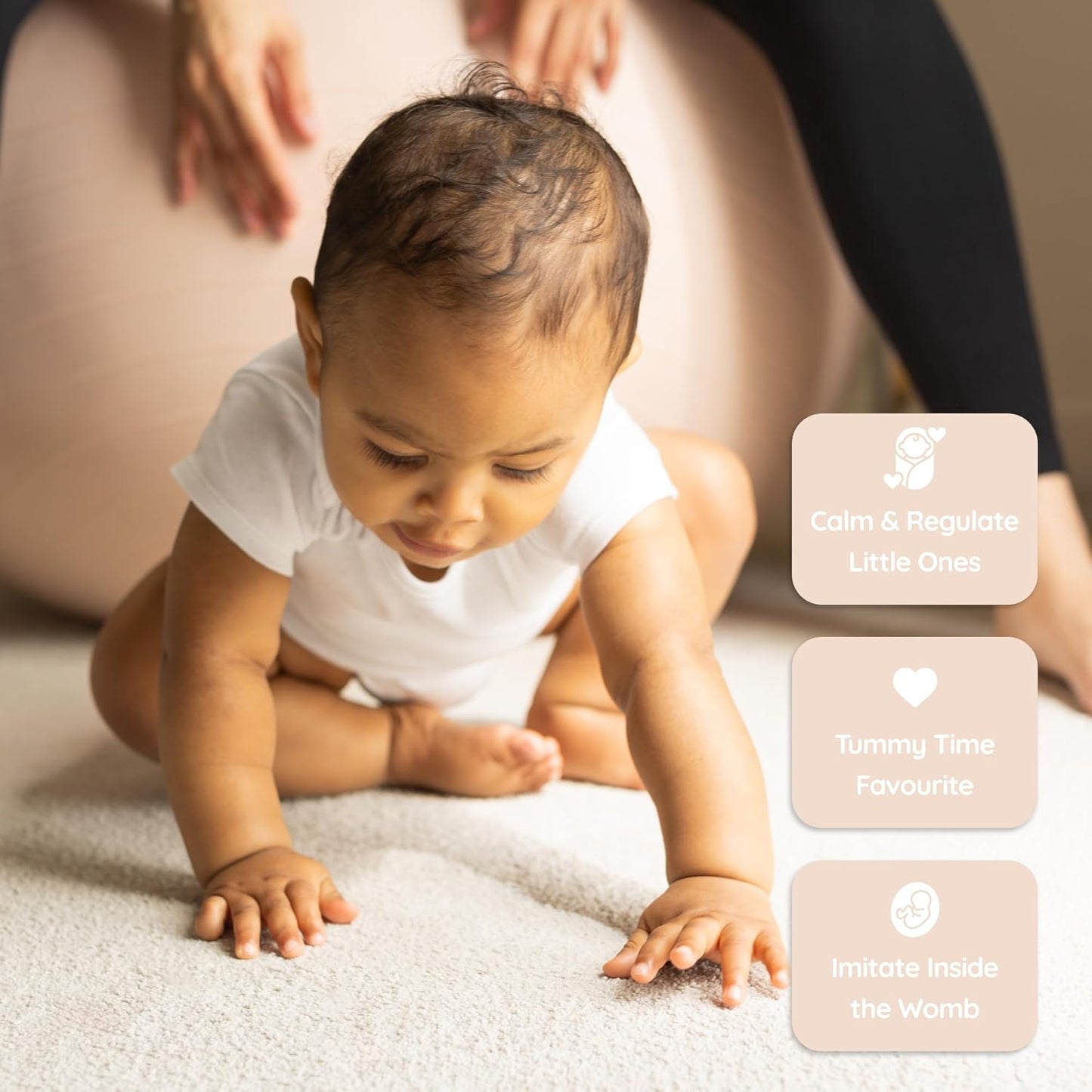 Birthing Ball - Pregnancy Yoga Labor & Exercise Ball & Book Set Trimester Targeting, Maternity Physio, Birth & Recovery Plan Included Anti Burst Eco Friendly