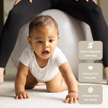 Birthing Ball - Pregnancy Yoga Labor & Exercise Ball & Book Set Trimester Targeting, Maternity Physio, Birth & Recovery Plan Included Anti Burst Eco Friendly