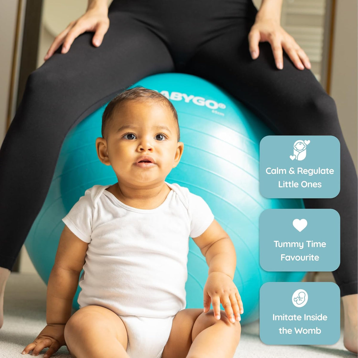 Birthing Ball - Pregnancy Yoga Labor & Exercise Ball & Book Set Trimester Targeting, Maternity Physio, Birth & Recovery Plan Included Anti Burst Eco Friendly