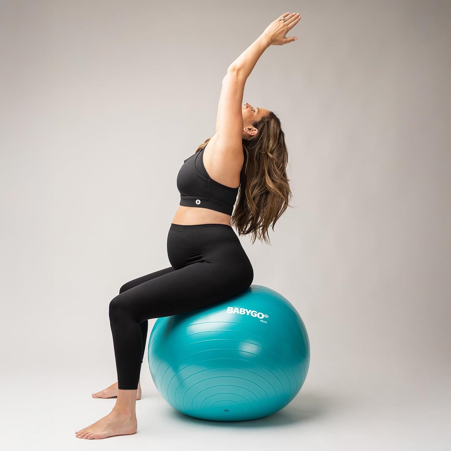 Birthing Ball - Pregnancy Yoga Labor & Exercise Ball & Book Set Trimester Targeting, Maternity Physio, Birth & Recovery Plan Included Anti Burst Eco Friendly