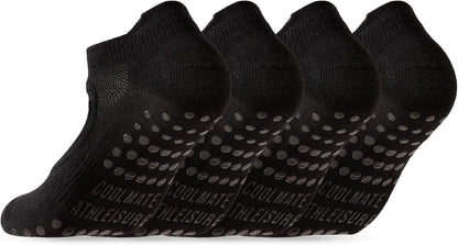 CoolMate Pilates Socks with Grips for Women, Non Slip Yoga Socks - Colors A