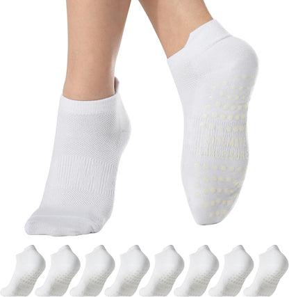 CoolMate Pilates Socks with Grips for Women, Non Slip Yoga Socks - Colors A