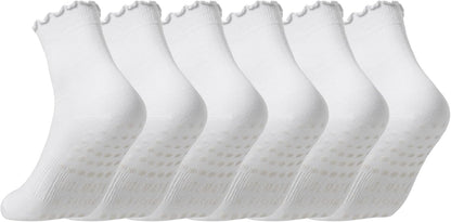 CoolMate Pilates Socks with Grips for Women, Non Slip Yoga Socks - Colors A