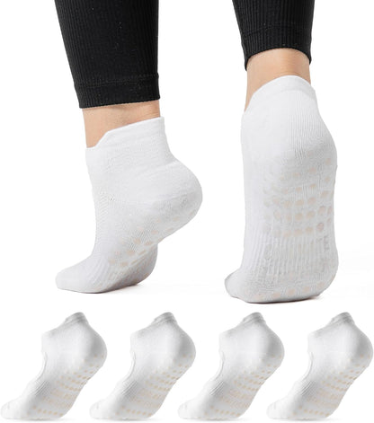 CoolMate Pilates Socks with Grips for Women, Non Slip Yoga Socks - Colors A