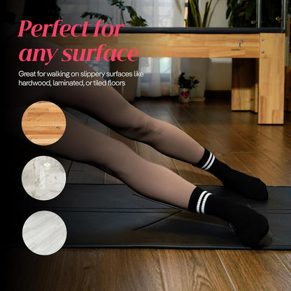 CoolMate Pilates Socks with Grips for Women, Non Slip Yoga Socks - Colors A