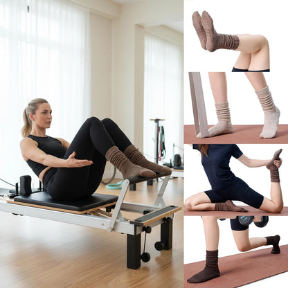 CoolMate Pilates Socks with Grips for Women, Non Slip Yoga Socks - Colors A