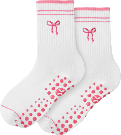 CoolMate Pilates Socks with Grips for Women, Non Slip Yoga Socks - Colors A