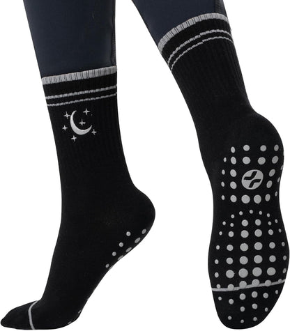 CoolMate Pilates Socks with Grips for Women, Non Slip Yoga Socks - Colors A