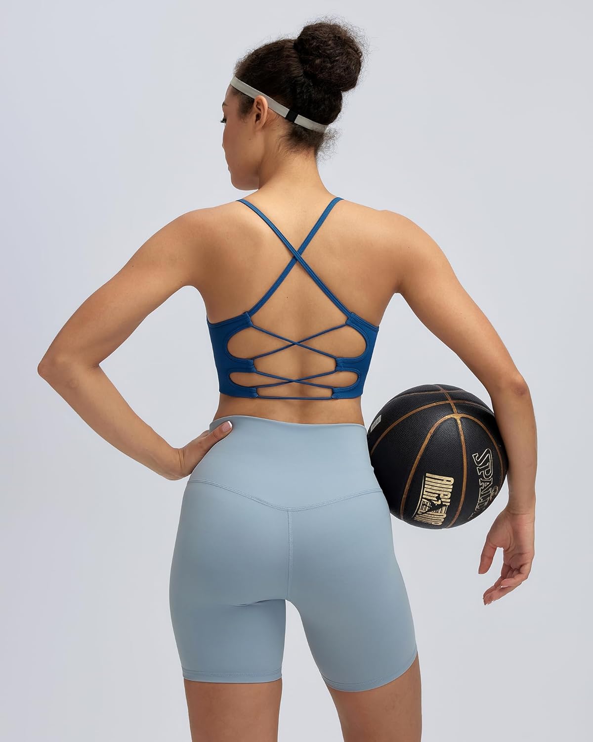 Sports Bras for Women,Sexy Crisscross Back Seamless Supportive Sports Bra Medium Support with Removable Pads