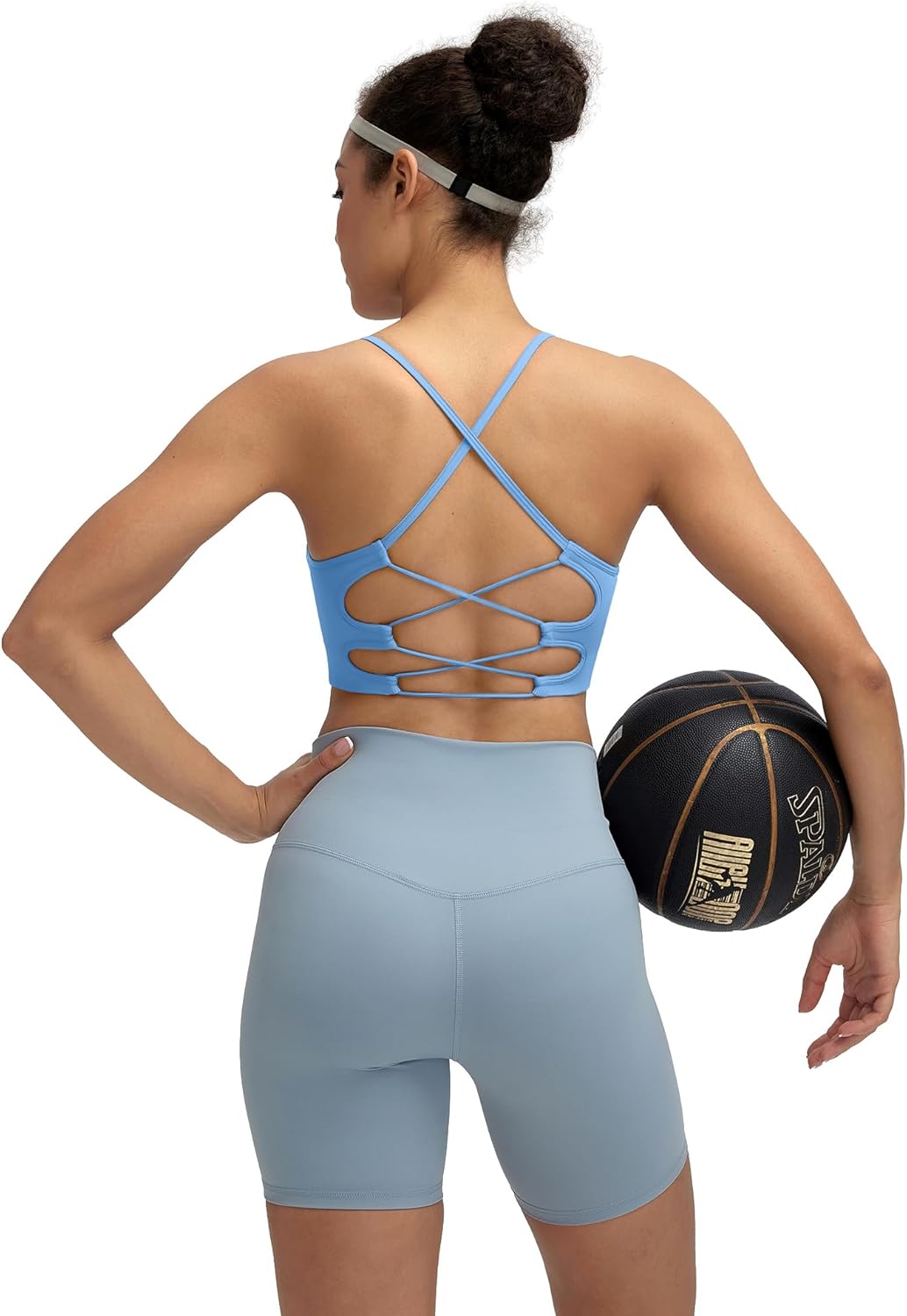 Sports Bras for Women,Sexy Crisscross Back Seamless Supportive Sports Bra Medium Support with Removable Pads