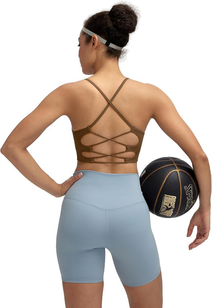 Sports Bras for Women,Sexy Crisscross Back Seamless Supportive Sports Bra Medium Support with Removable Pads
