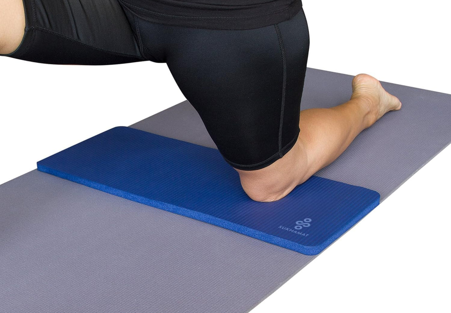 Yoga Knee Pad Cushion for Knees, Elbows, Wrists, Extra-Thick, 15mm Thick, 24x10 Inches, Designed for Durable Comfort During Exercise