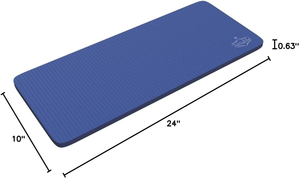 Yoga Knee Pad Cushion for Knees, Elbows, Wrists, Extra-Thick, 15mm Thick, 24x10 Inches, Designed for Durable Comfort During Exercise