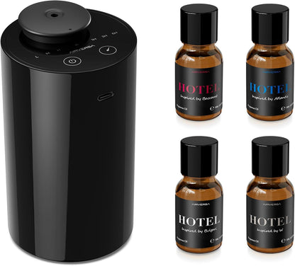 AN6 Waterless Diffuser for Essential Oil for Home, Room, Black