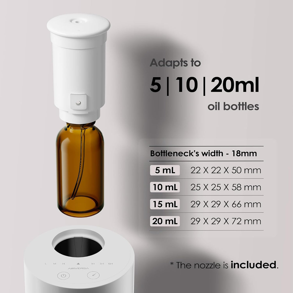 AN6 Waterless Diffuser for Essential Oil for Home, Room, Black