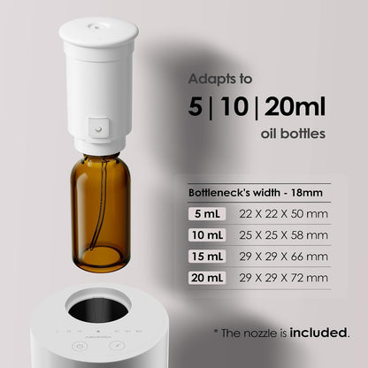 AN6 Waterless Diffuser for Essential Oil for Home, Room, Black