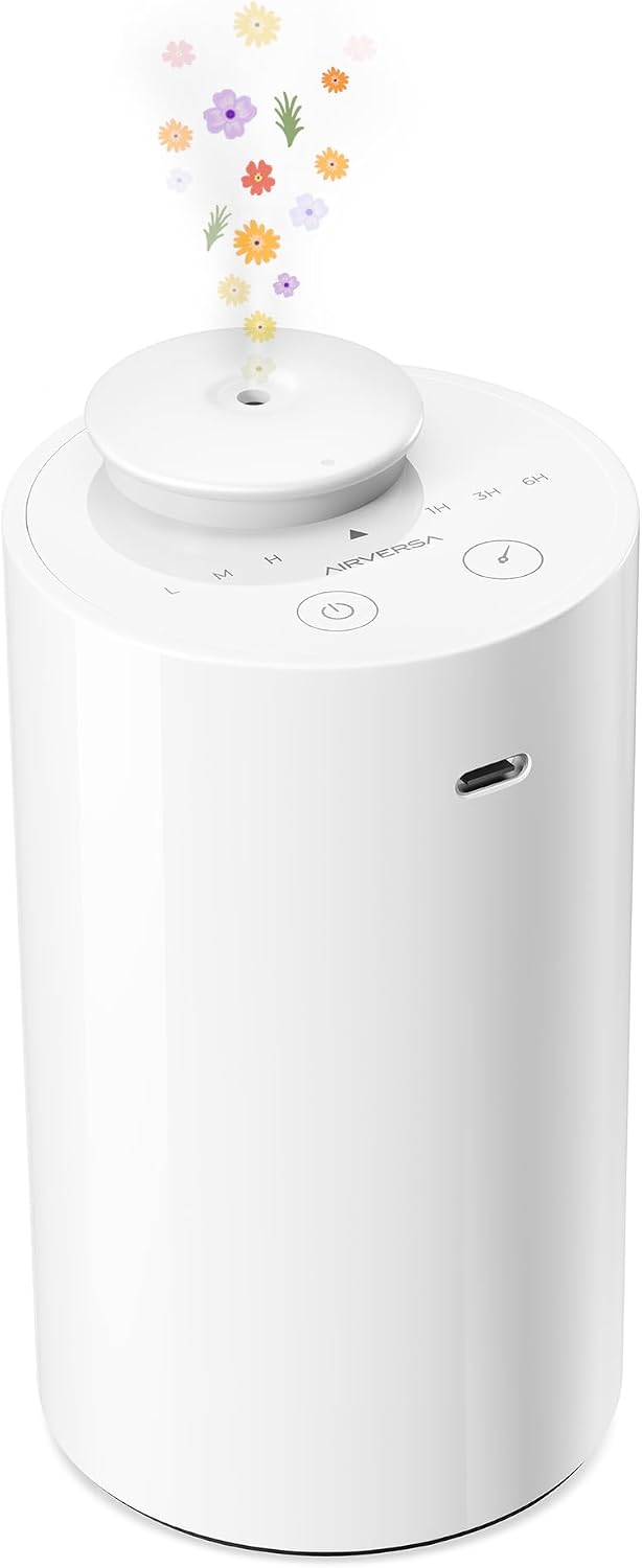 AN6 Waterless Diffuser for Essential Oil for Home, Room, Black