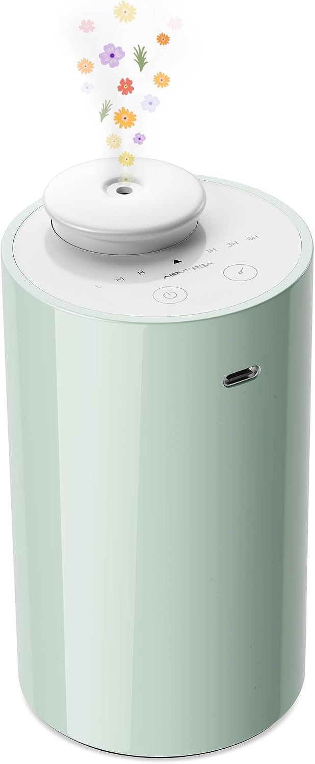 AN6 Waterless Diffuser for Essential Oil for Home, Room, Black