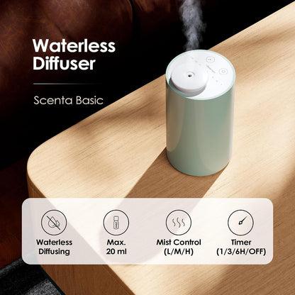 AN6 Waterless Diffuser for Essential Oil for Home, Room, Black