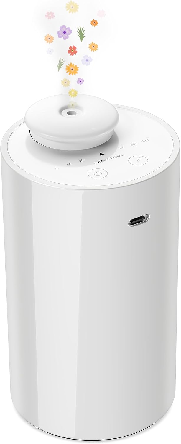 AN6 Waterless Diffuser for Essential Oil for Home, Room, Black