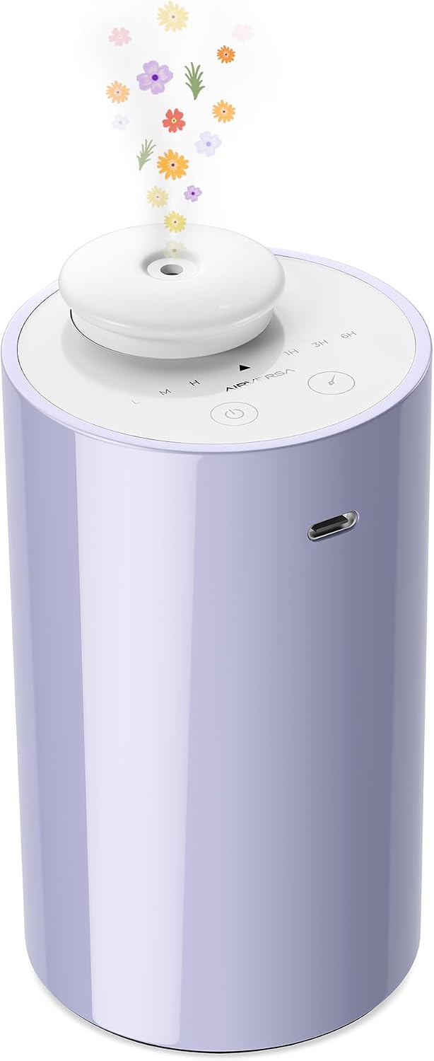 AN6 Waterless Diffuser for Essential Oil for Home, Room, Black